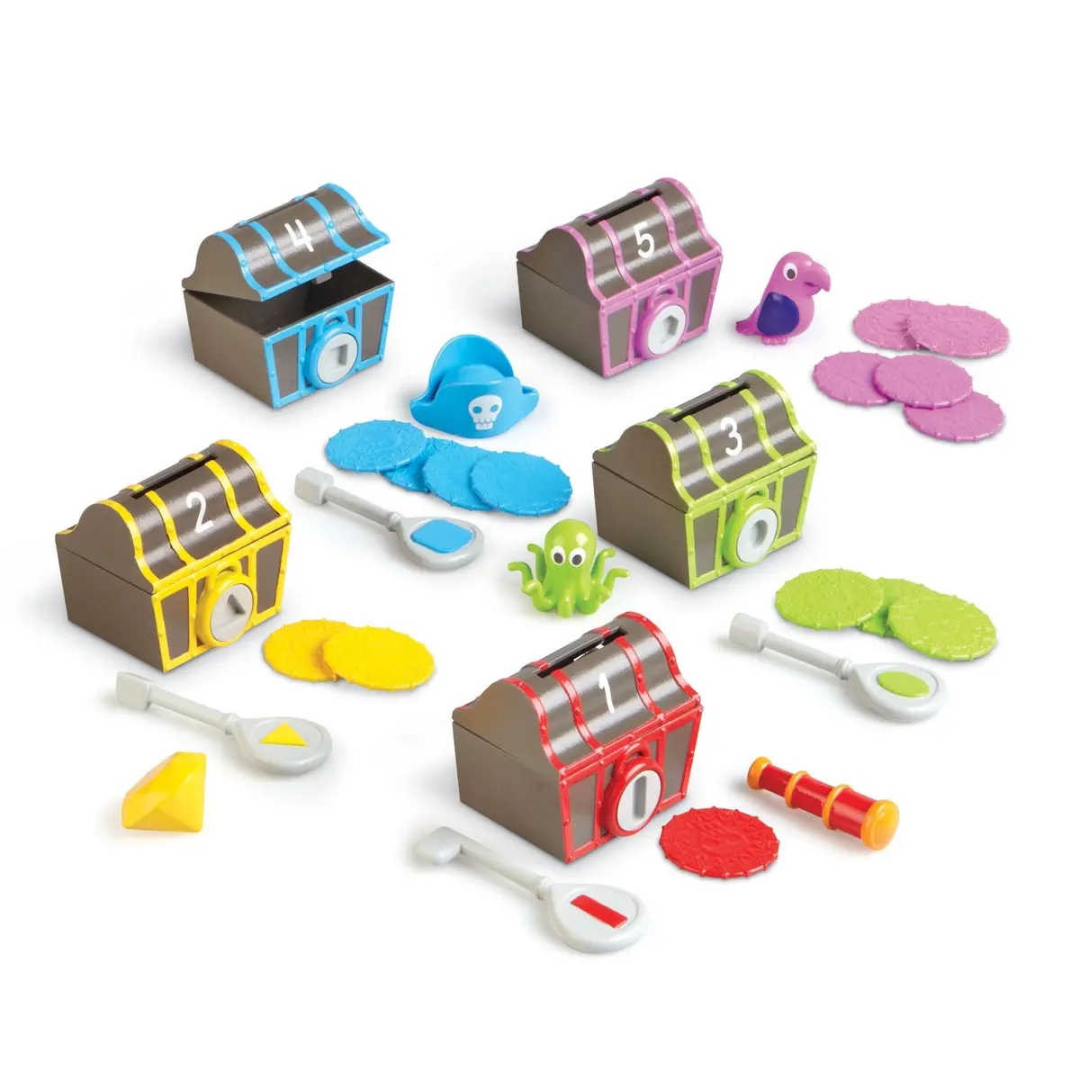 Learning Resources Sorting Surprise Treasure Chests - Color & Shape Discovery 1