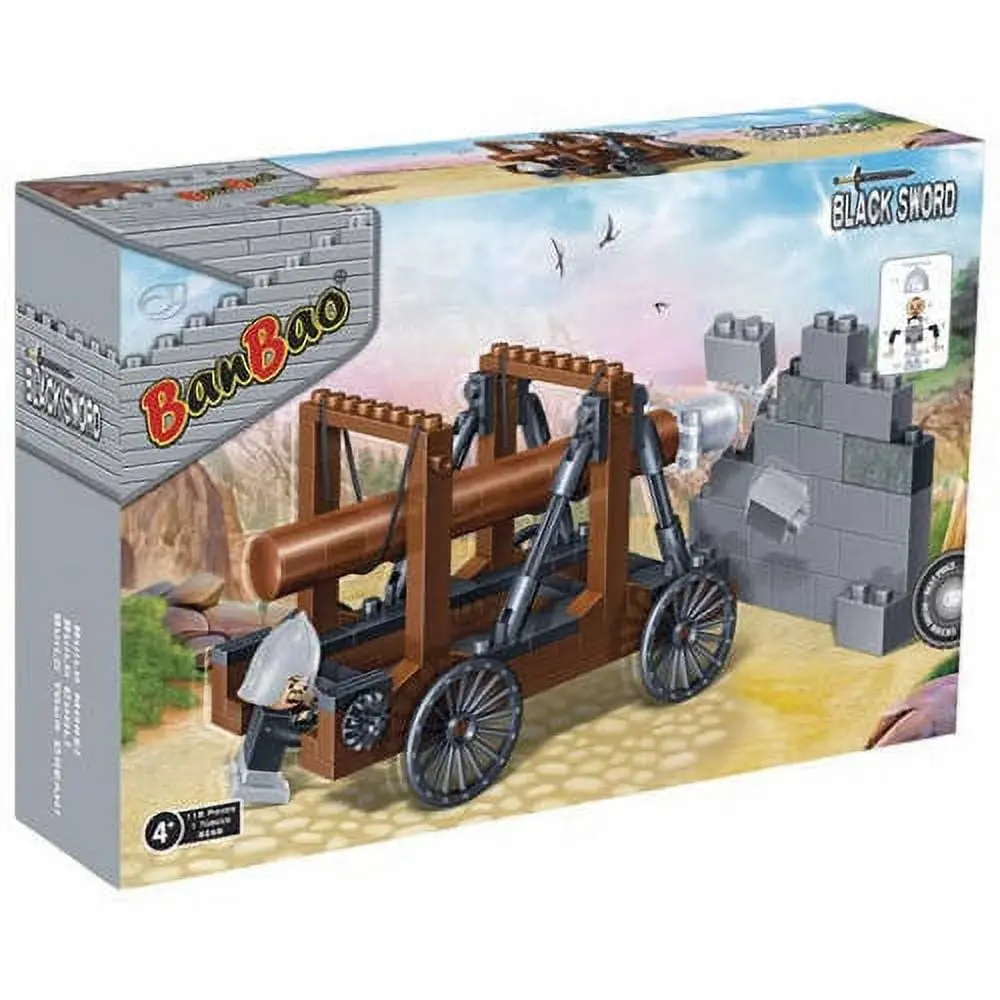 Banbao Medieval Catapult Building Set - 118 Pieces Stem Toy 1