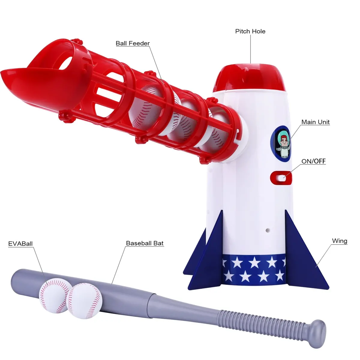 Iplay Ilearn Pop-Up T-Ball Set For Beginner Baseball Fun 1