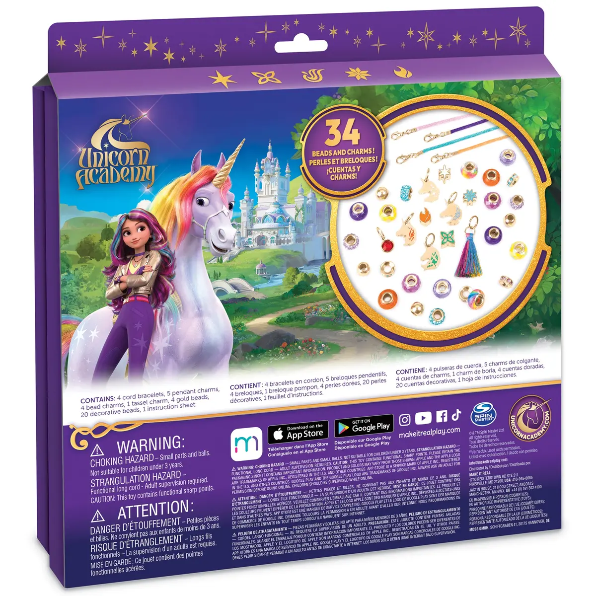 Unicorn Academy Charm Bracelet Diy Jewelry Making Kit 1