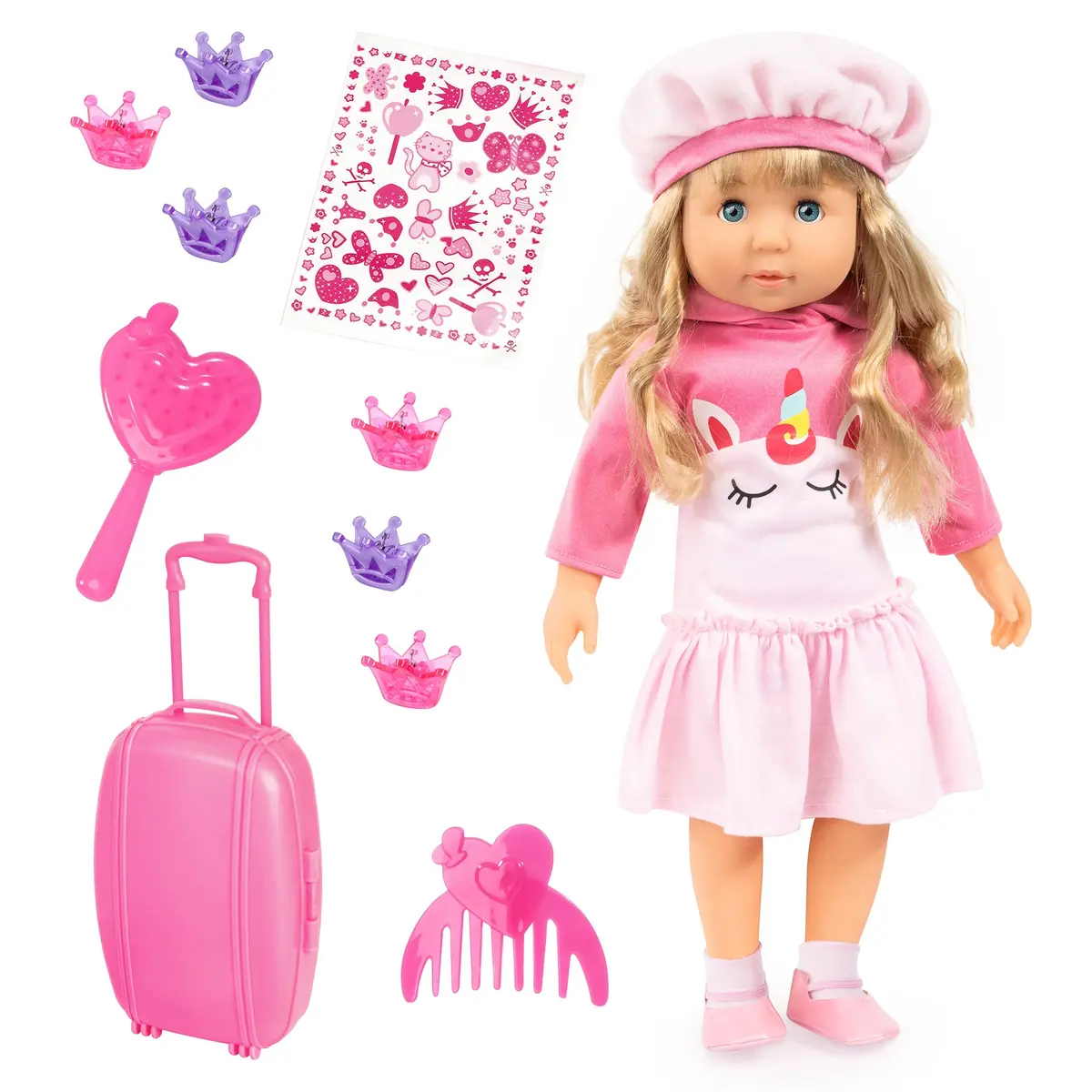 Bayer Design 18-Inch Charlene Interactive Doll - Blonde Curls 1