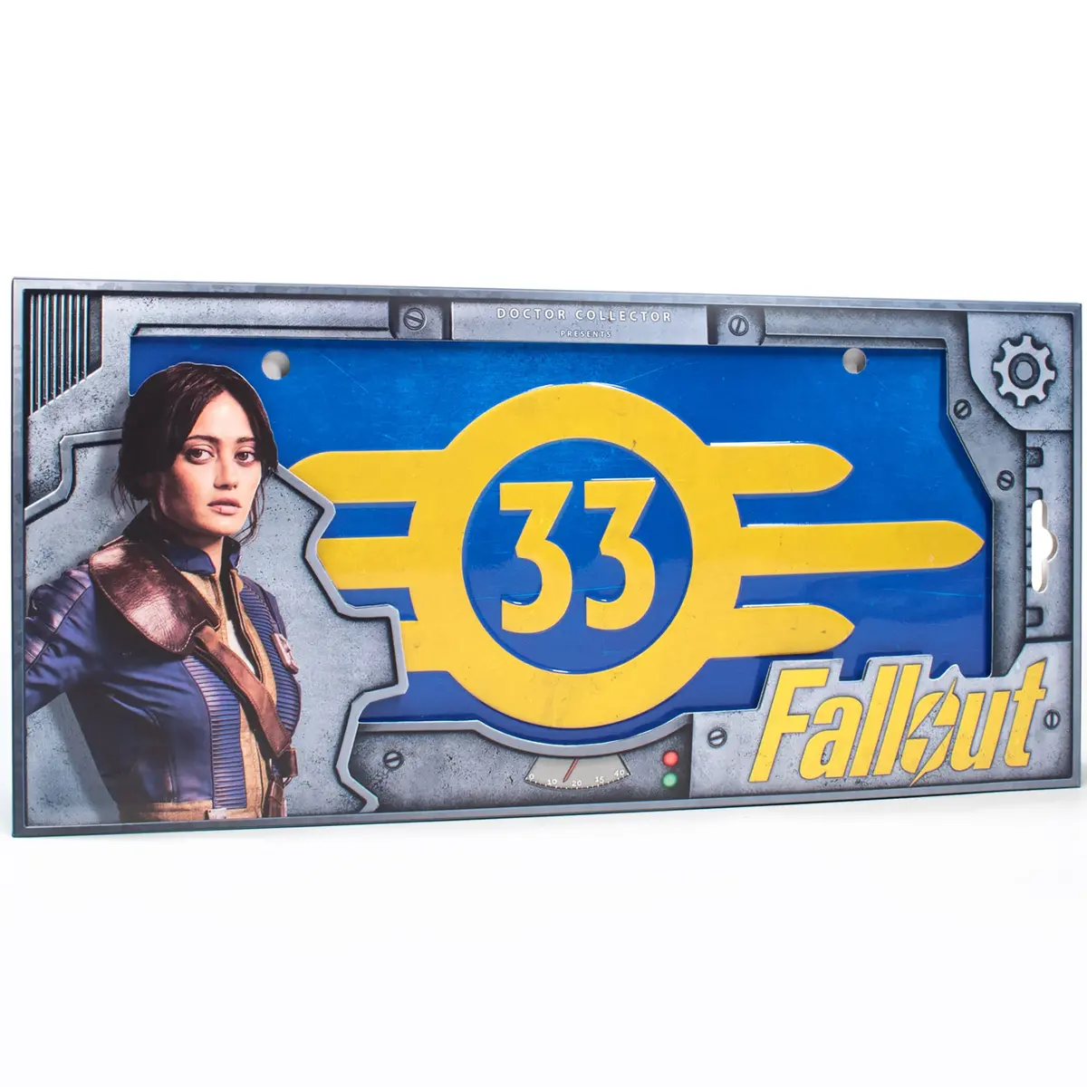 Doctor Collector Fallout Vault 33 Collectible License Plate - 13.19X6.3 Inch Decoration 1
