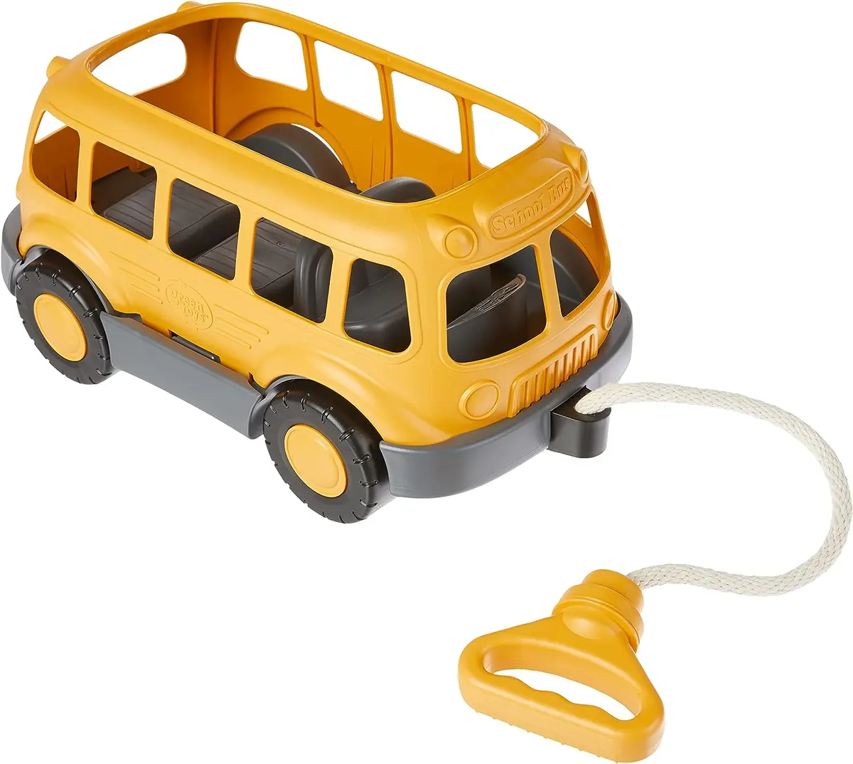 Green Toys Eco-Friendly School Bus Pull Wagon For Toddlers 1
