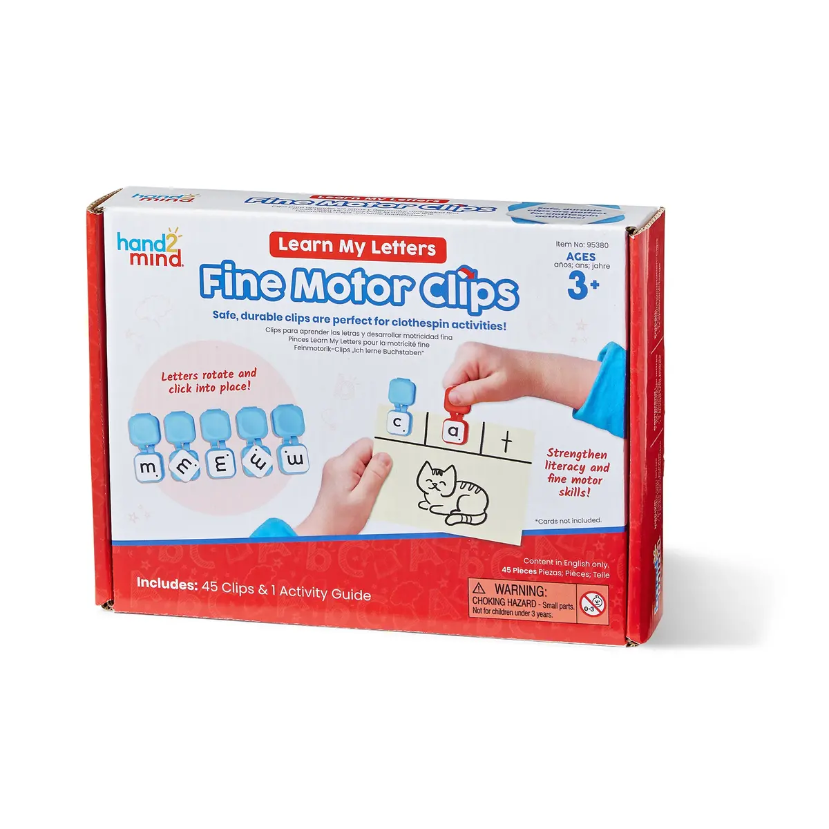 Hand2mind Learn My Letters Fine Motor Clips - Educational Alphabet Learning Toy 1