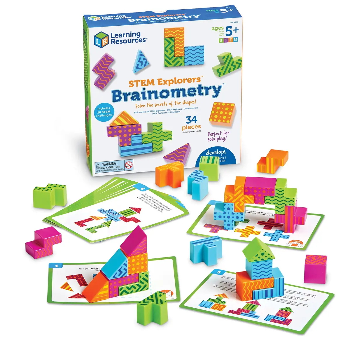 Learning Resources Stem Explorers Brainometry - Educational Geometry And Sorting Challenges 1