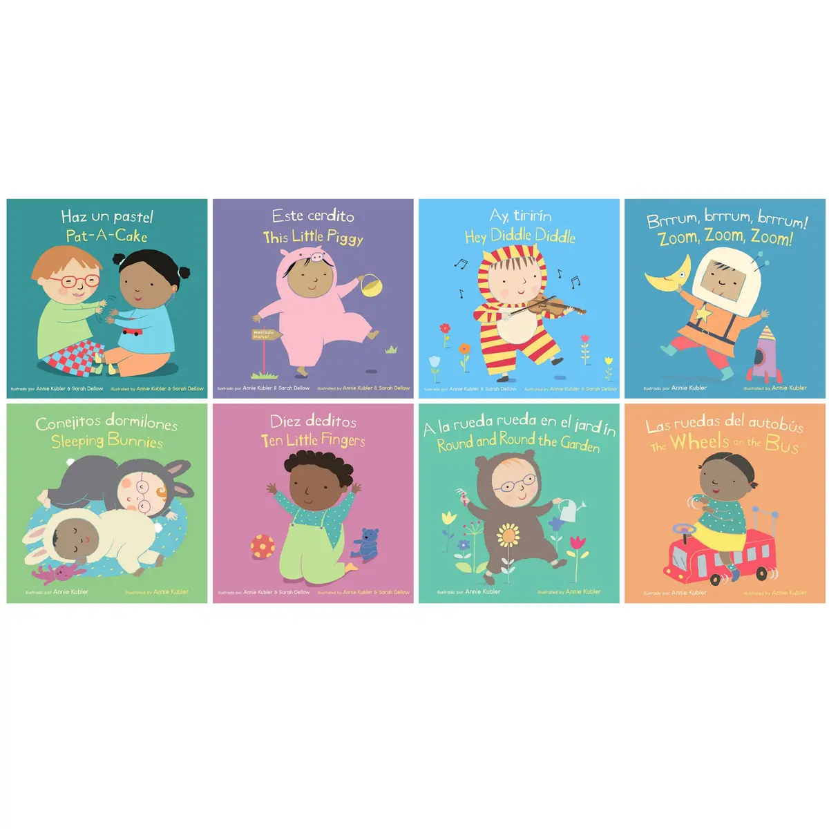 Child's Play Books Bilingual Baby Rhyme Time 8-Book Set 1