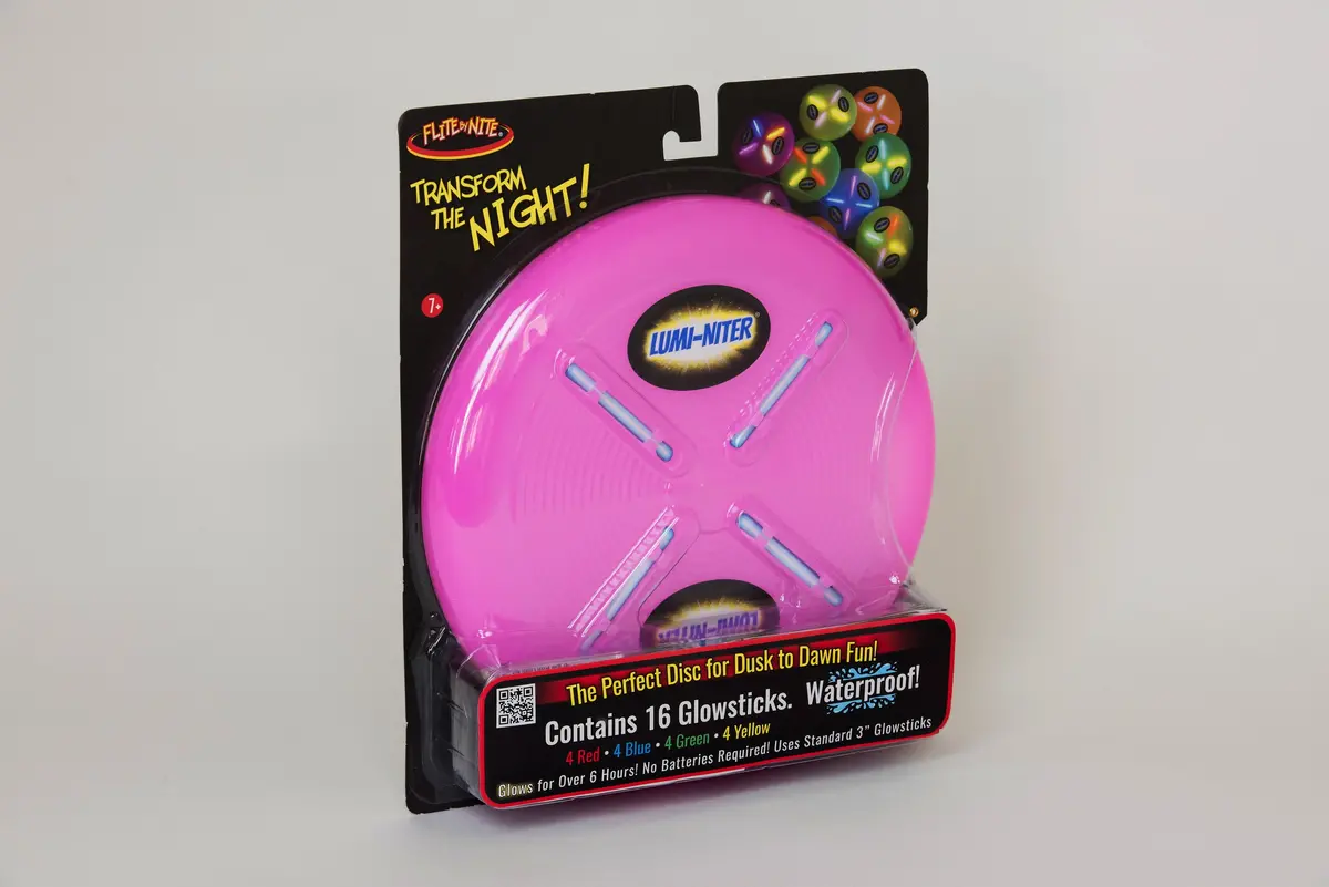 Lumi-Niter Glow Disc Kit - Raspberry Night Play 1