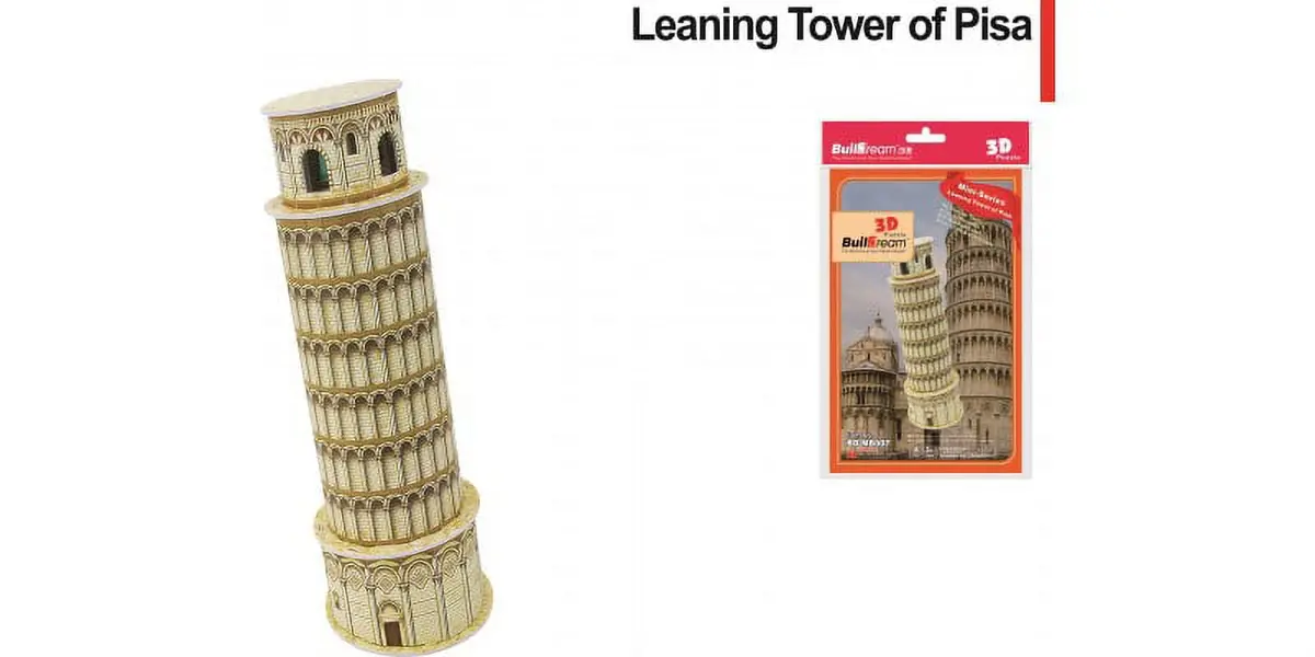 Buildream Leaning Tower Of Pisa 3D Puzzle With Led Light 1