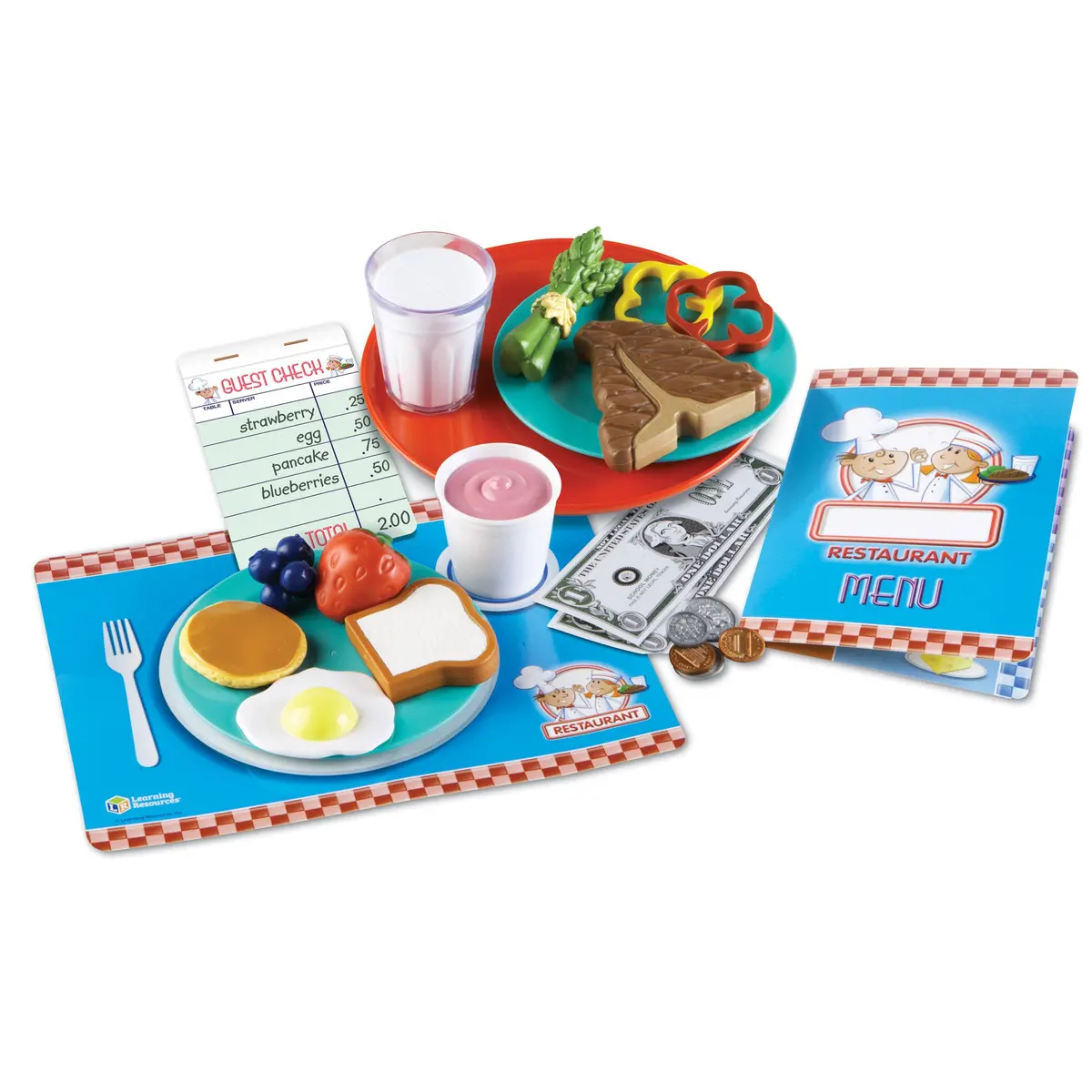 Learning Resources Serve It Up! Play Restaurant - Complete Pretend Playset 1