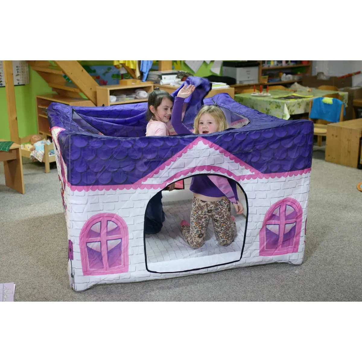 Fortsy Pretty Playhouse – Colorful Inflatable Playhouse For Kids 1