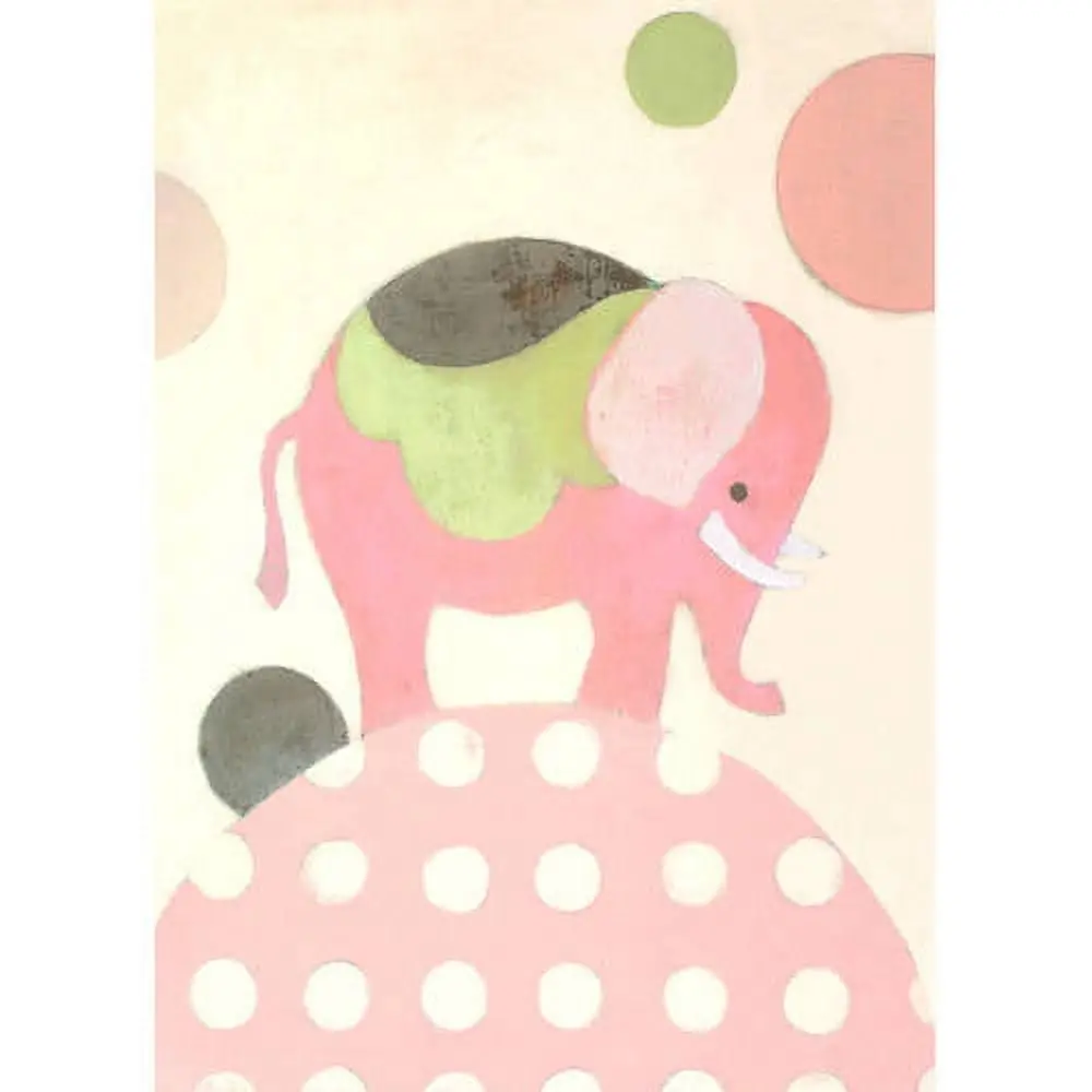 Oopsy Daisy Ella Elephant 10 Inch Canvas Wall Art - Blue & Yellow 1