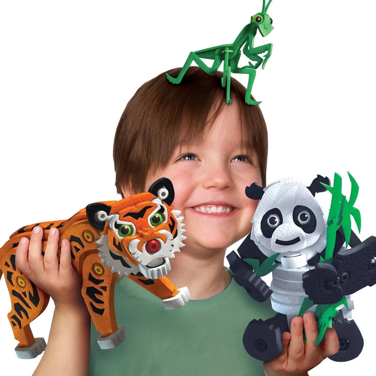 Bloco Toys Tiger & Panda 237-Piece 3D Construction Set 1