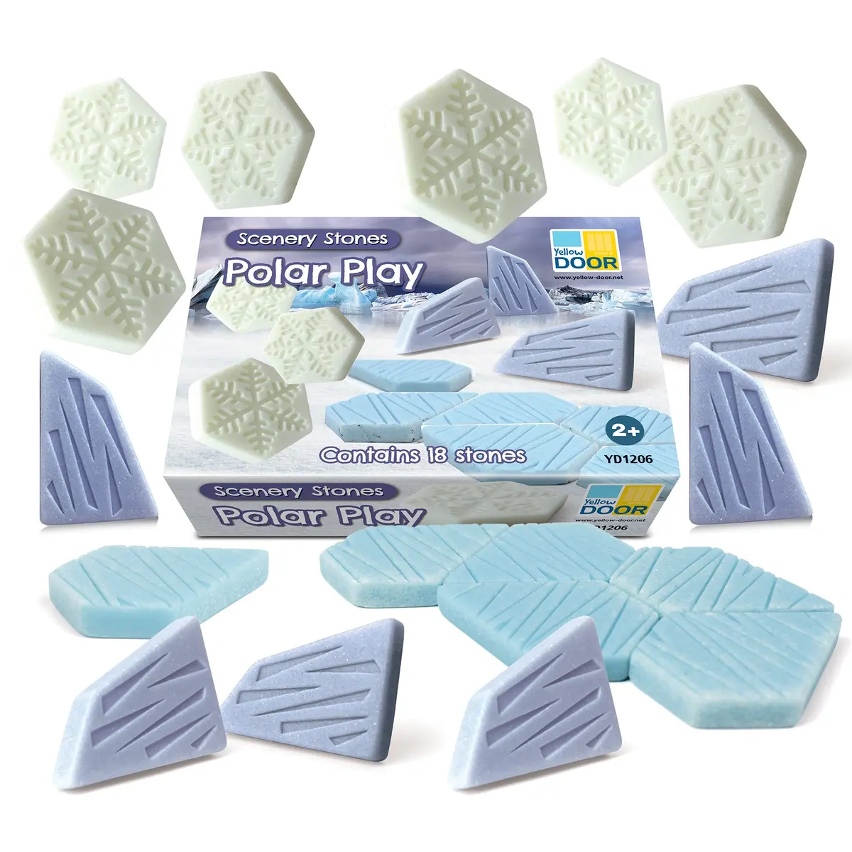 Yellow Door - Polar Play Scenery Stones - Set Of 18 1