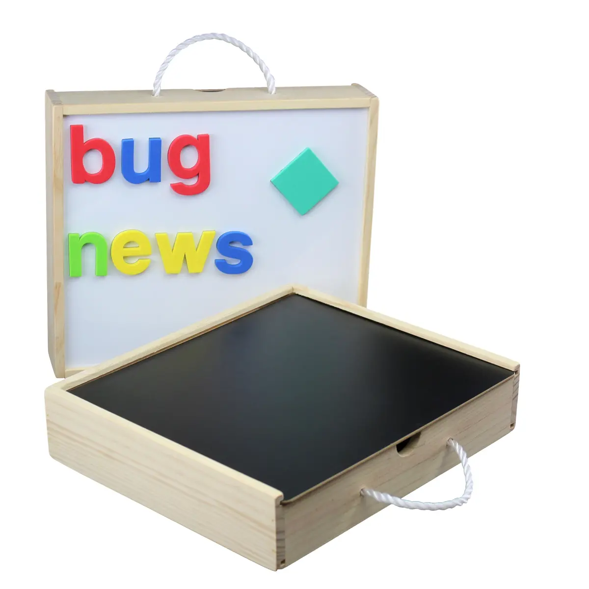 Flipside Products Dual-Sided Magnetic Activity Fun Box With Chalkboard 1
