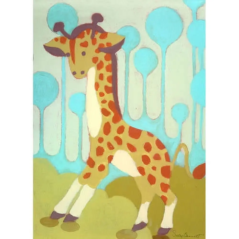 Oopsy Daisys Gigi Giraffe 10 Inch Canvas Wall Art 1