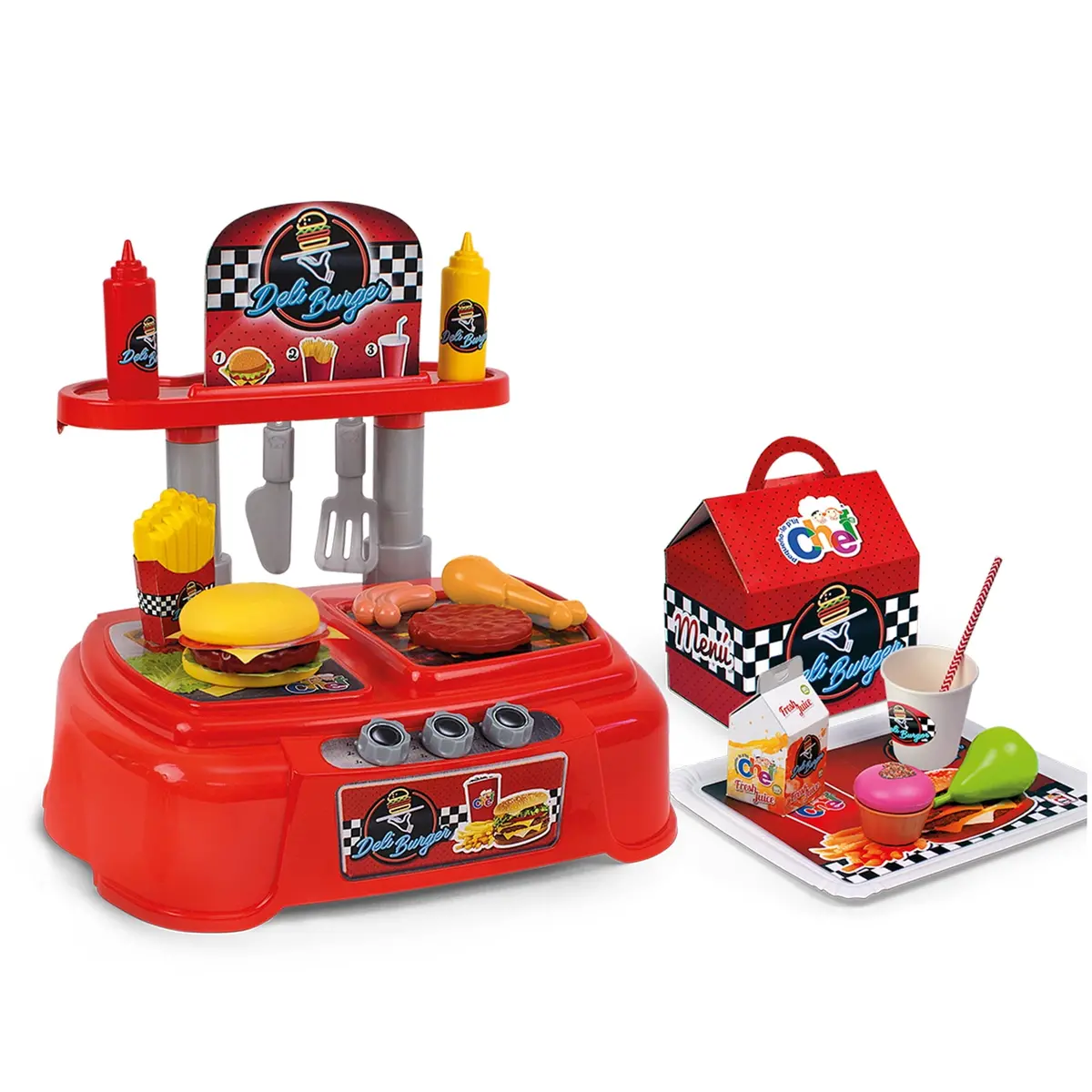Le P'tit Chef Deluxe Play Burger Kit - Over 20 Accessories 1