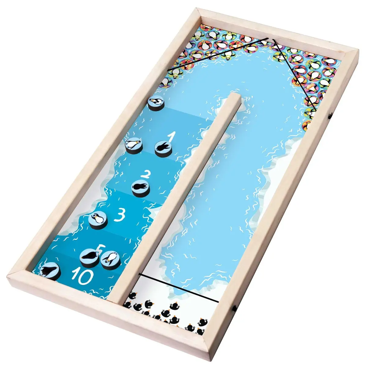Rustik Pingpole Dual Challenge: Penguins & Yetis Board Game 1