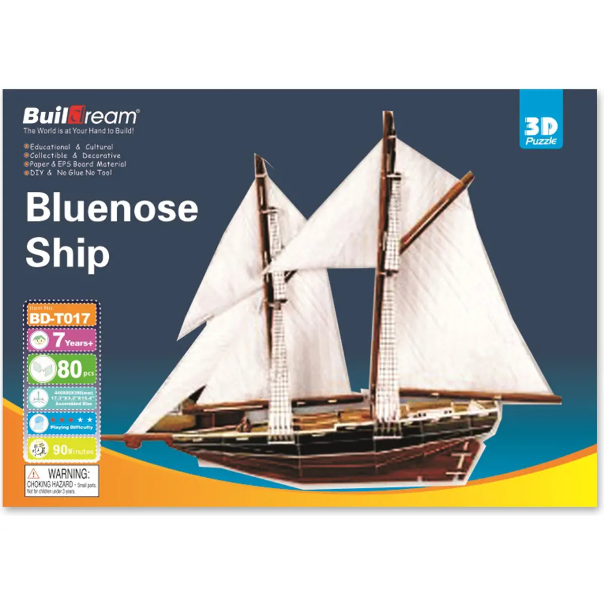 Buildream Bluenose's Legendary Ship Model Kit 1
