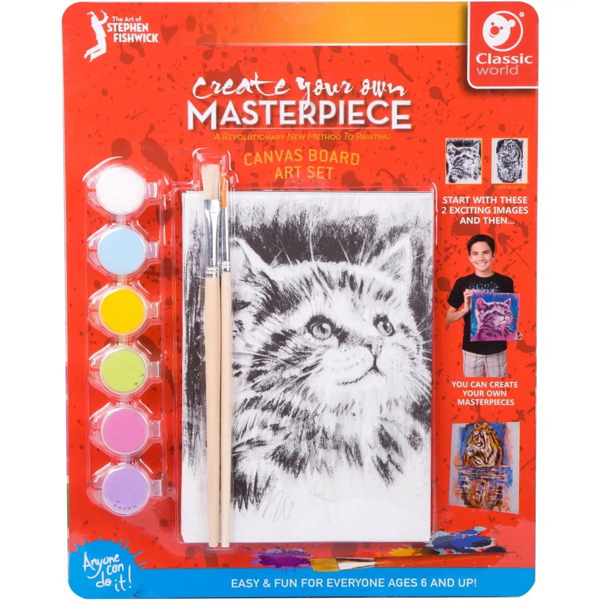 Classic World Fishwick Canvas Blister Kitte Art Adventure Set 1