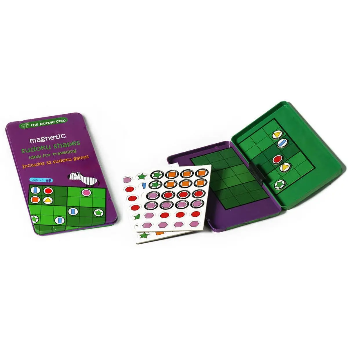 The Purple Cow America Inc To Go Sudoku Shapes Puzzle - Magnetic Travel Set 1