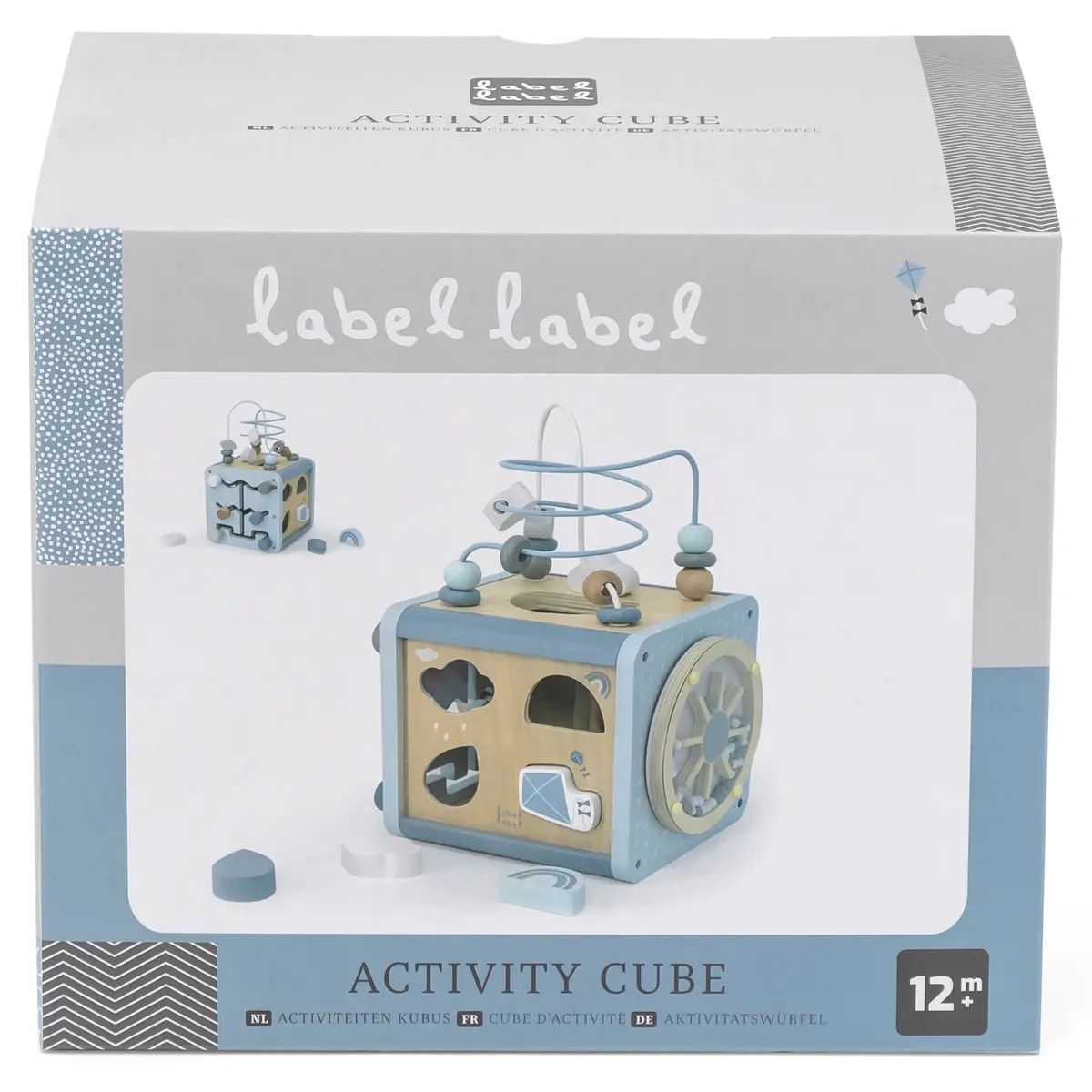 5-In-1 Wooden Activity Cube - Blue 1