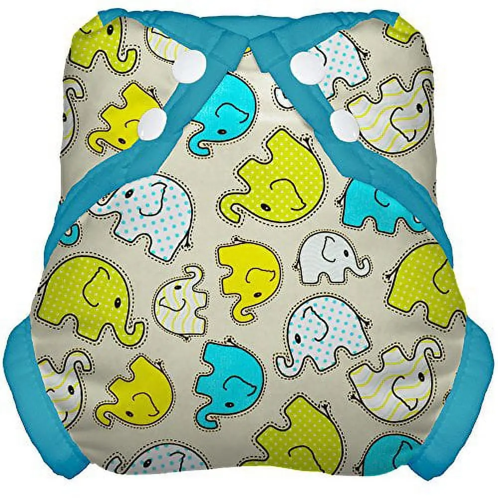 Tidy Tots Elephants Snap Cover – Leak-Free Design 1