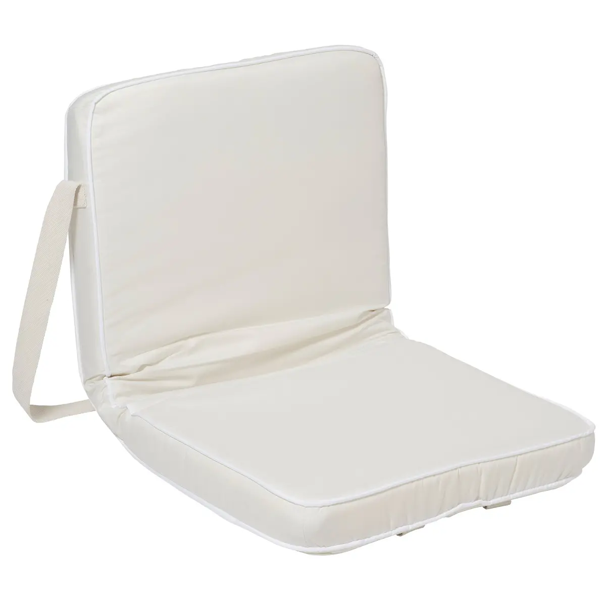Sunnylife Casa Cream Portable Folding Chair - 6 Recline Settings, Foam Pad 1