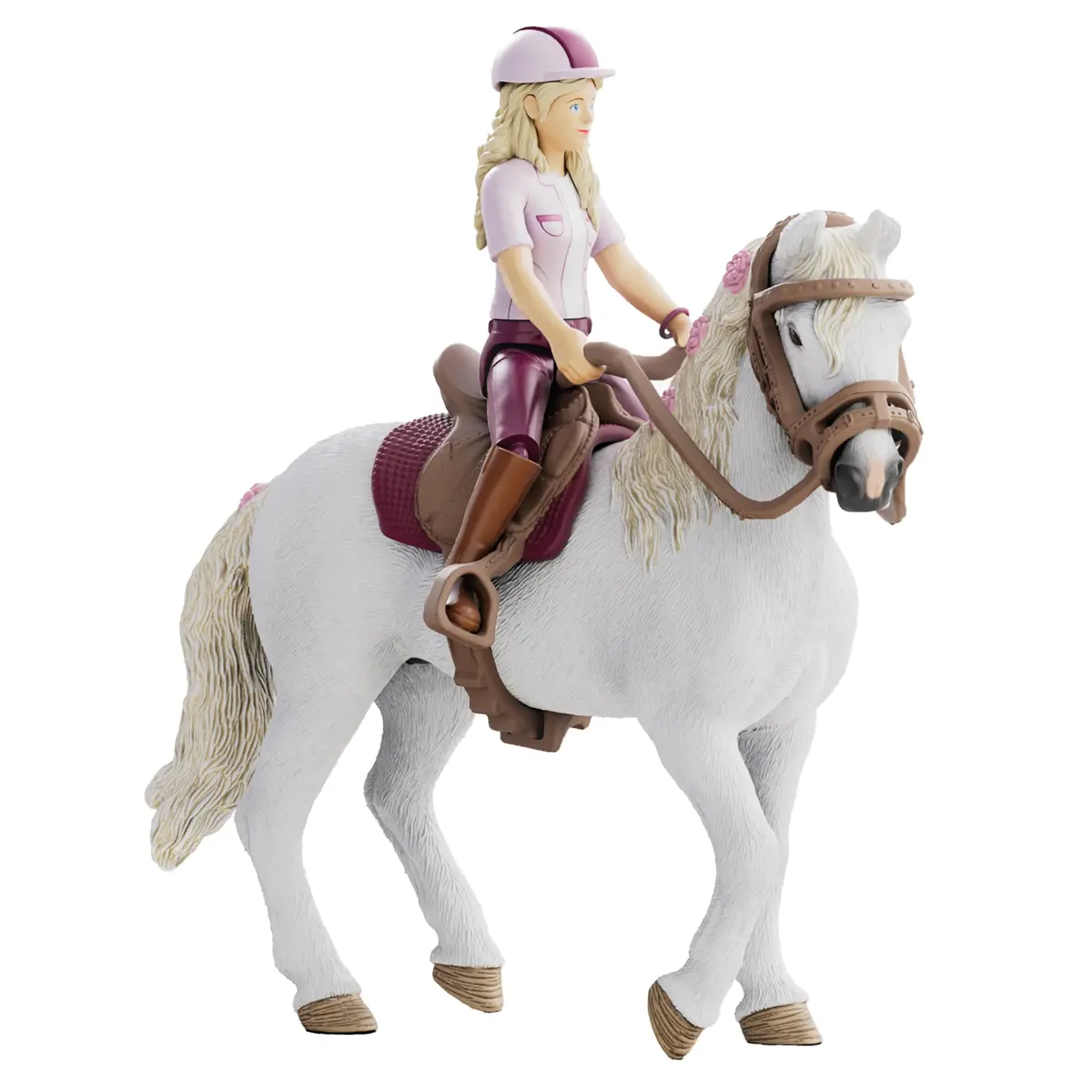 Schleich Horse Club Sofia & Blossom Playset - Articulated Rider, White Mare 1