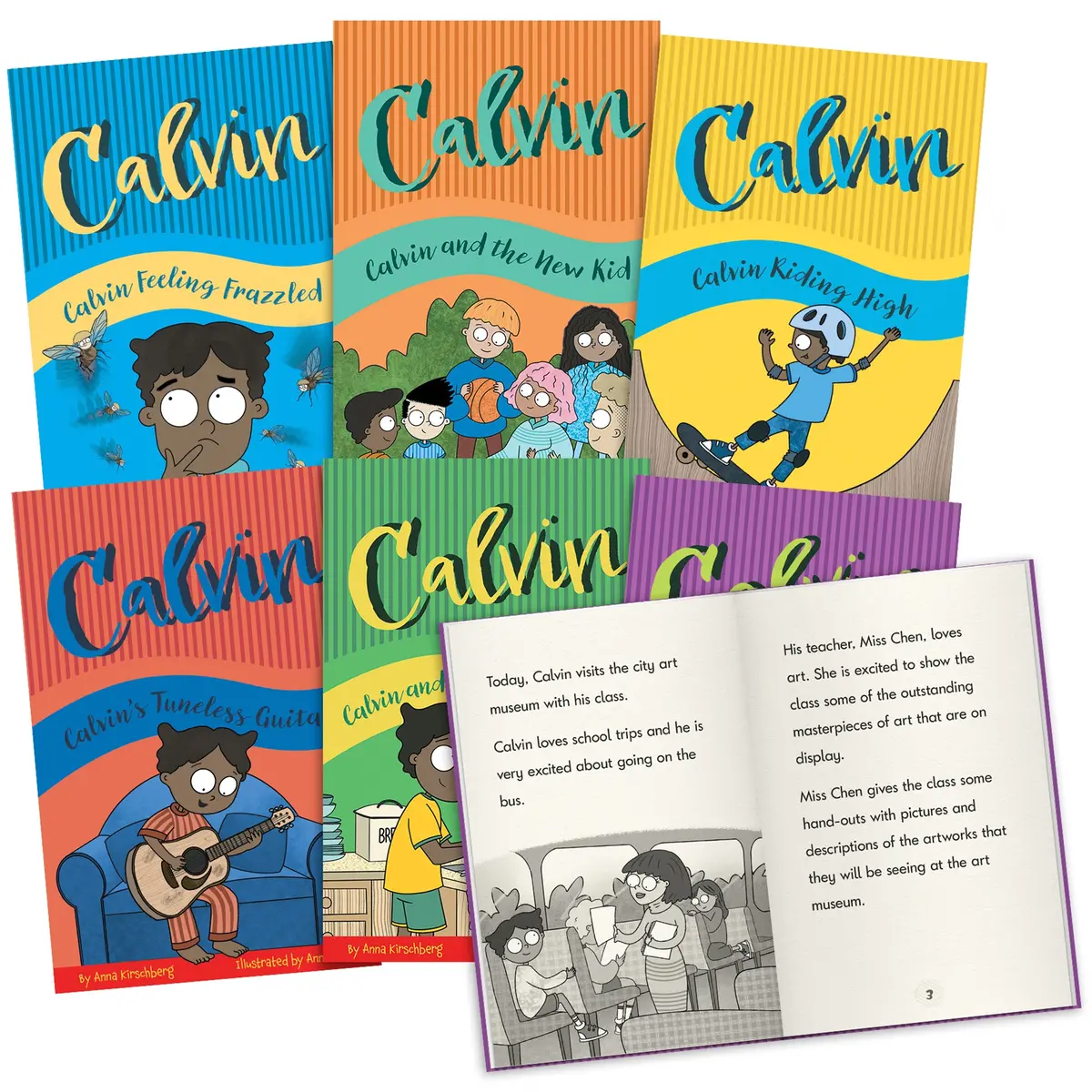 Calvin Decodable Chapter Book Set - 6 Illustrated Books 1