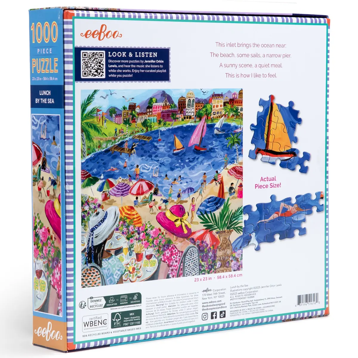 Piece&Love: Lunch By The Sea Jigsaw Puzzle - 1000 Pc 1