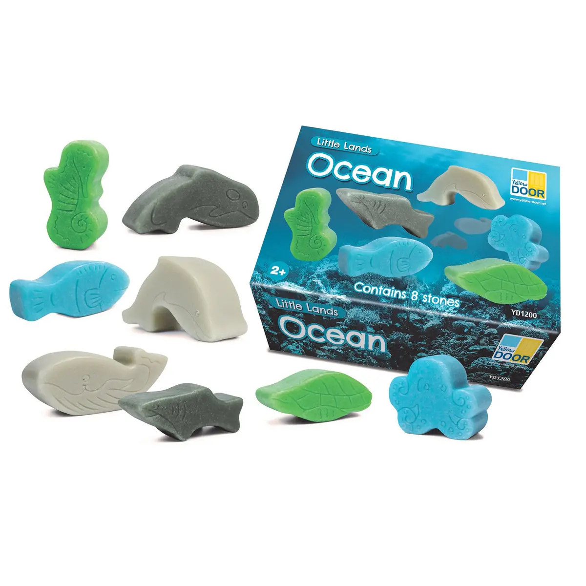 Yellow Door Little Lands Ocean Adventure ‚Äì Set Of 8 Stone Figures 1