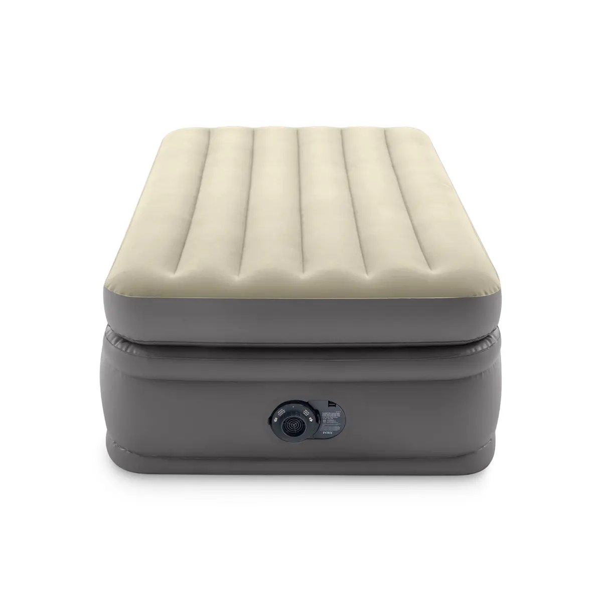 Intex Comfort Elevated Fiber-Tech Twin Airbed – Velvety Soft 1