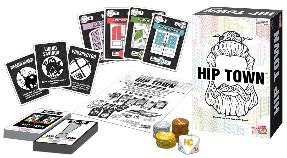 Endless Games Hip Town Trendy Neighborhood Board Game 1
