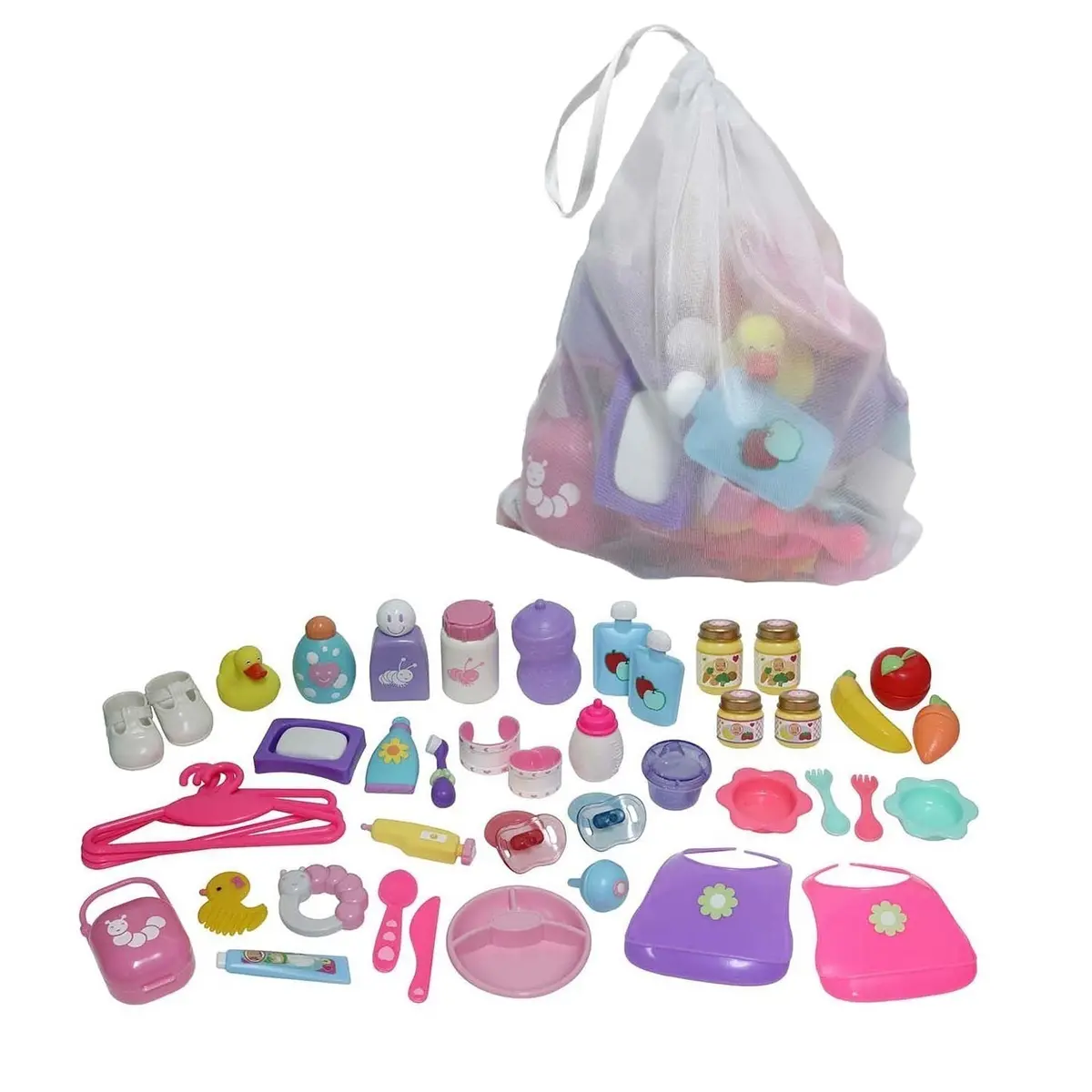 Jc Toys For Keeps! 45-Piece Baby Doll Essentials Playset With Deluxe Accessory Bag 1