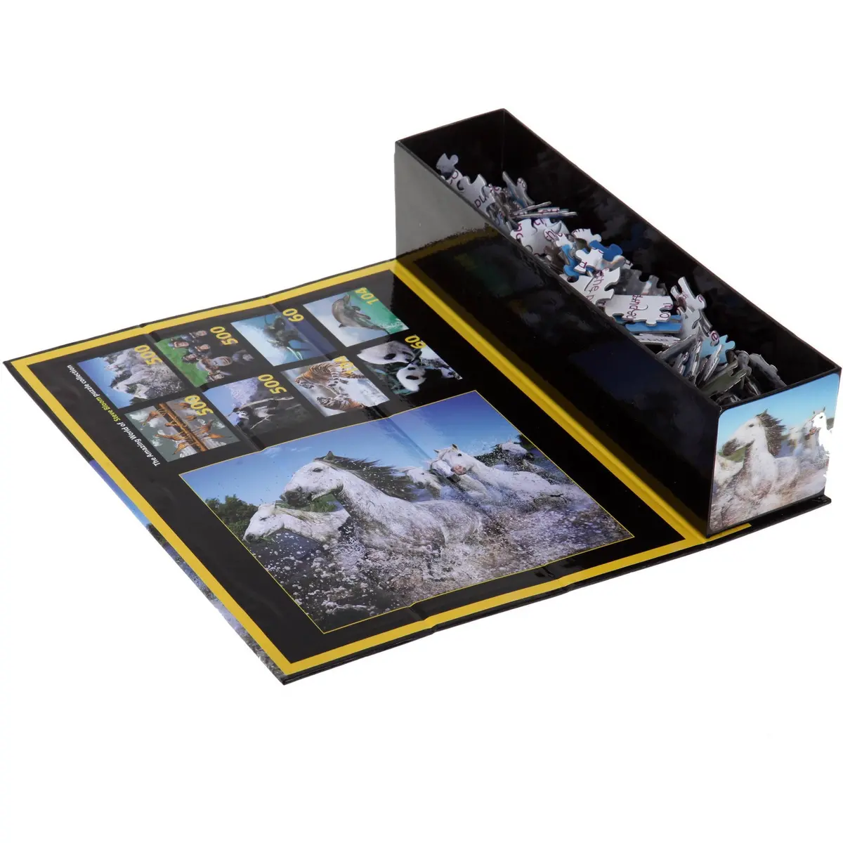 Tri-Coast Lenticular White Horses Puzzle - 500 Pc 1
