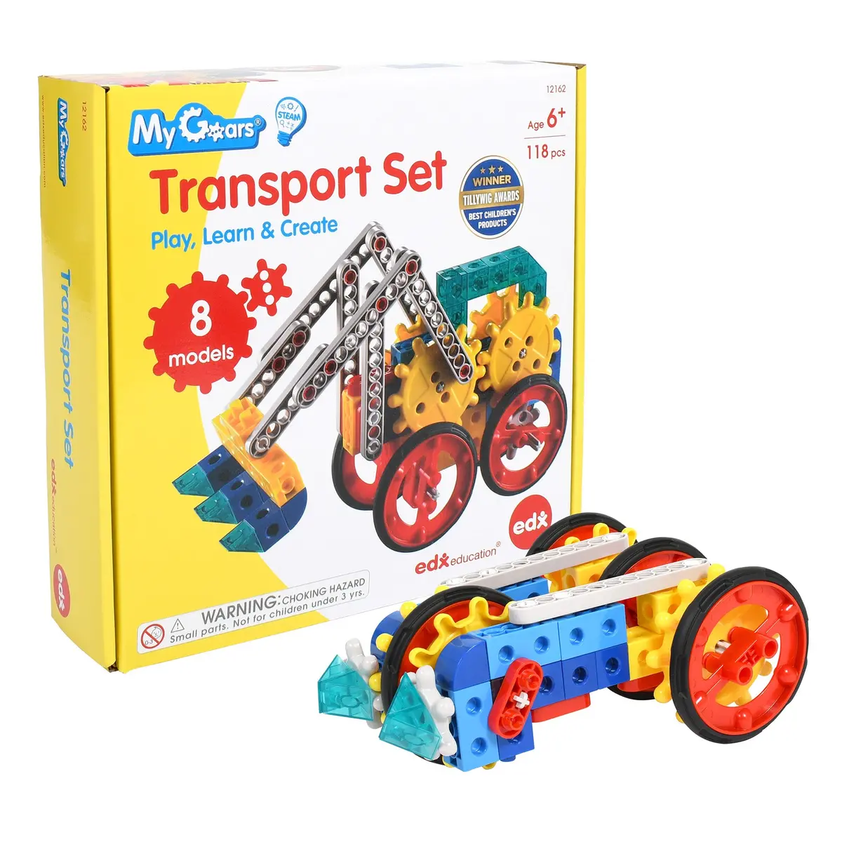 Edxeducation My Gears - Transport Set - 118-Piece Engineering Kit 1