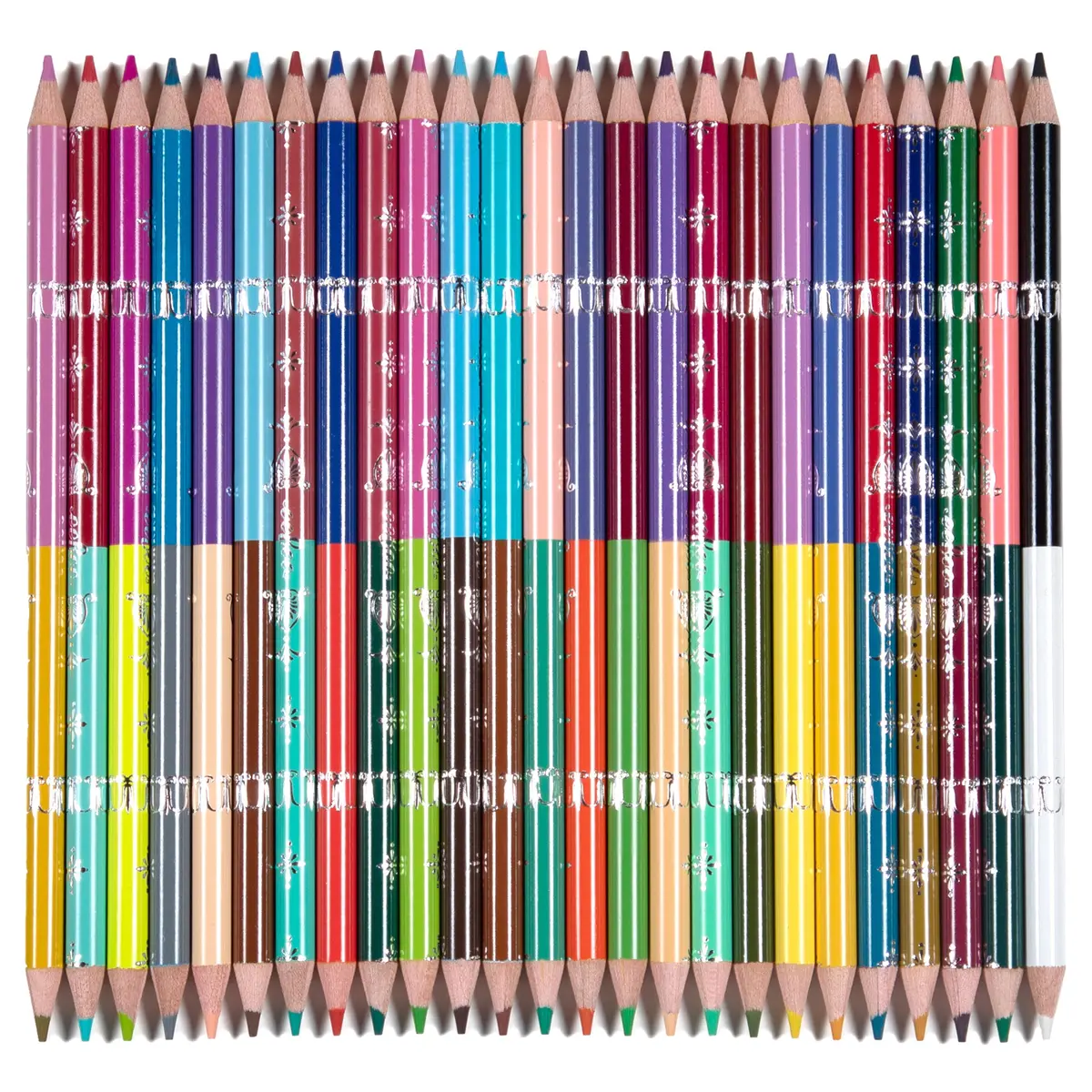 Piece&Love Flora's Double-Sided Colored Pencils - 25Pc Set 1