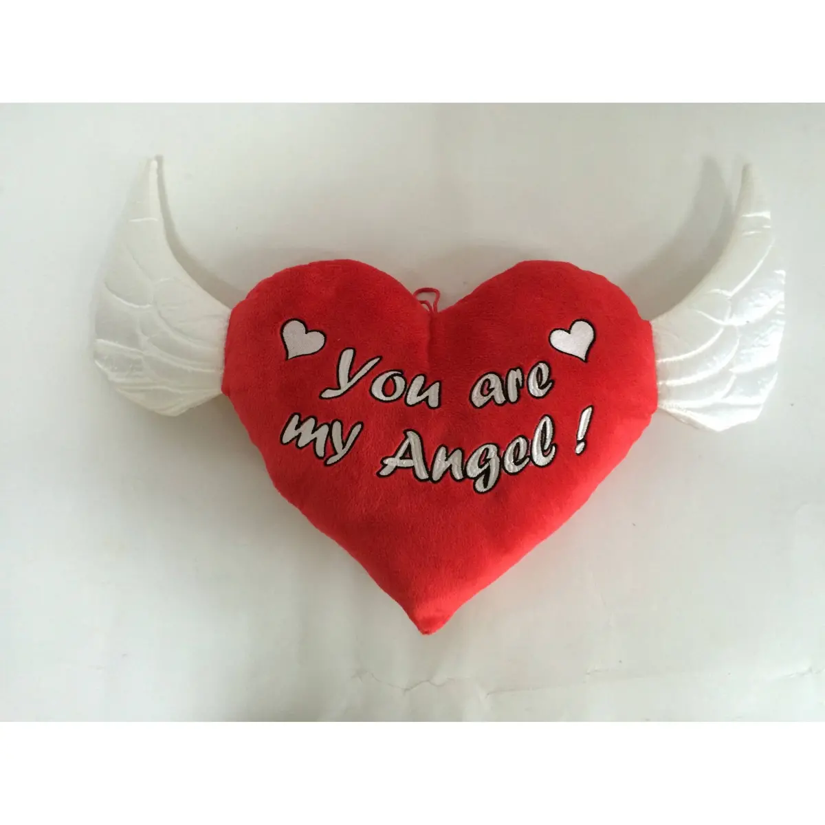 Air Stuffed Angel Heart 13 Inch Plush With Wings - 'You Are My Angel' Embroidery 1