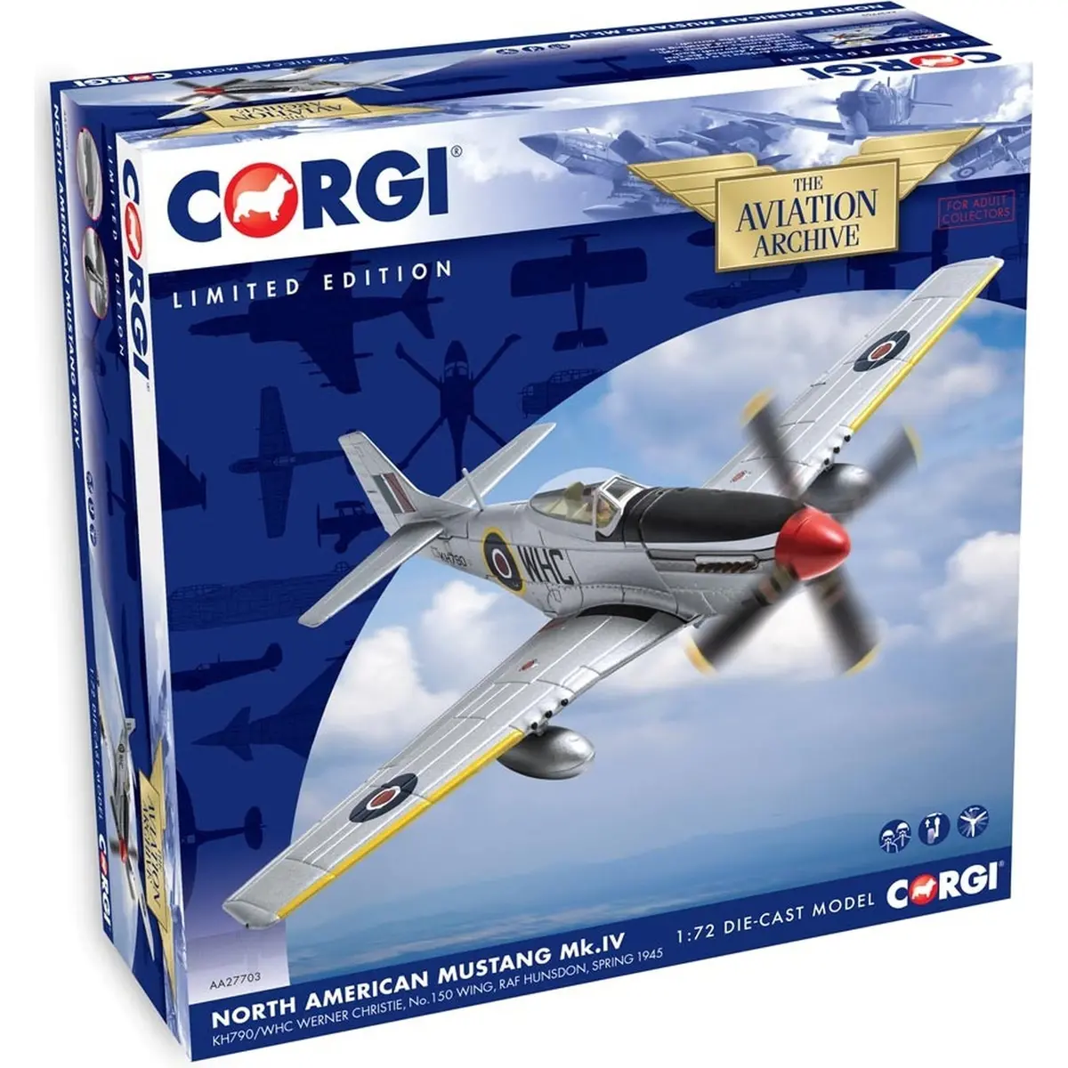 Corgi Mustang Mk.Iv Raf No.150 Wing Collector Model 1