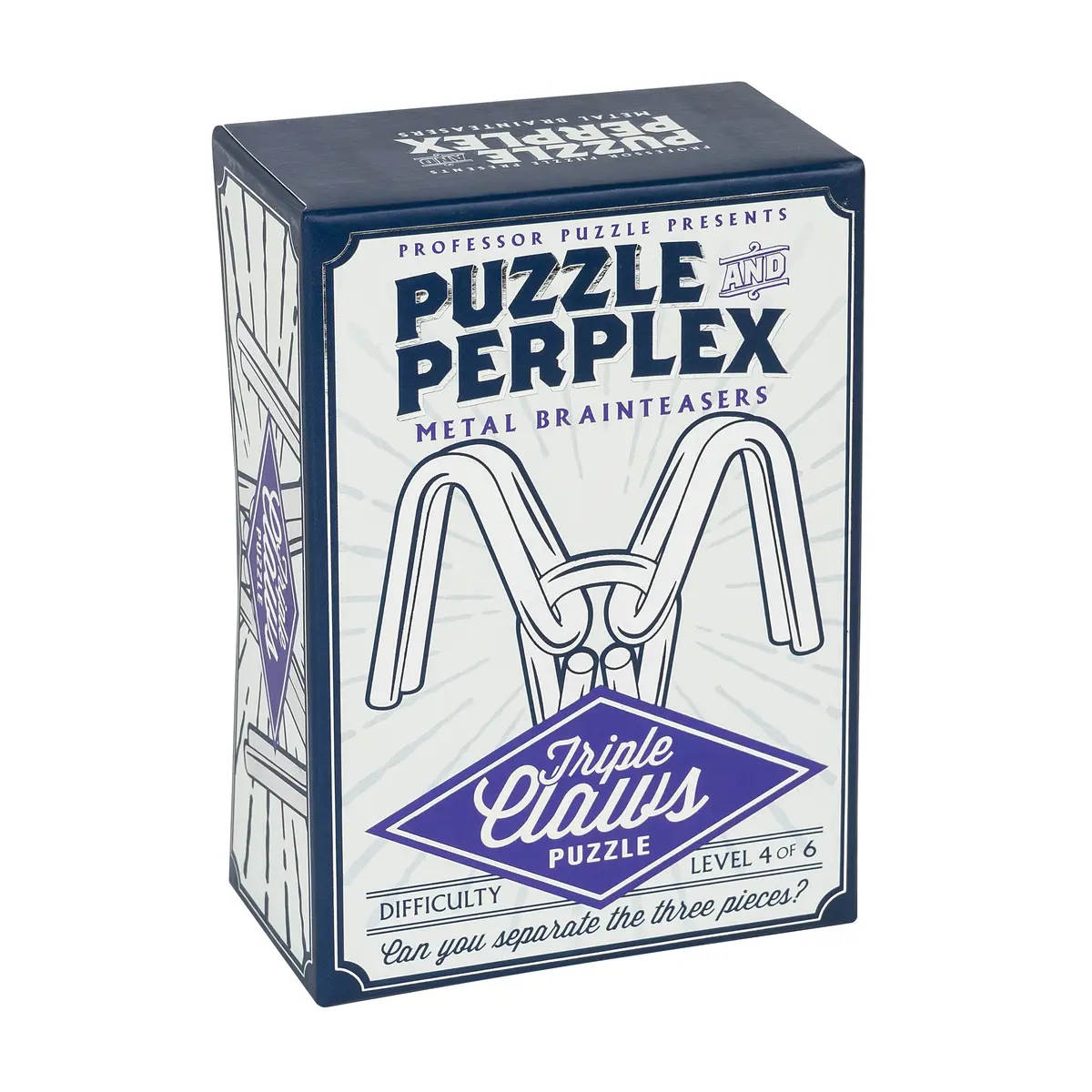 Professor Puzzle Triple Claws Metal Disentanglement Puzzle - 3 Pc 1