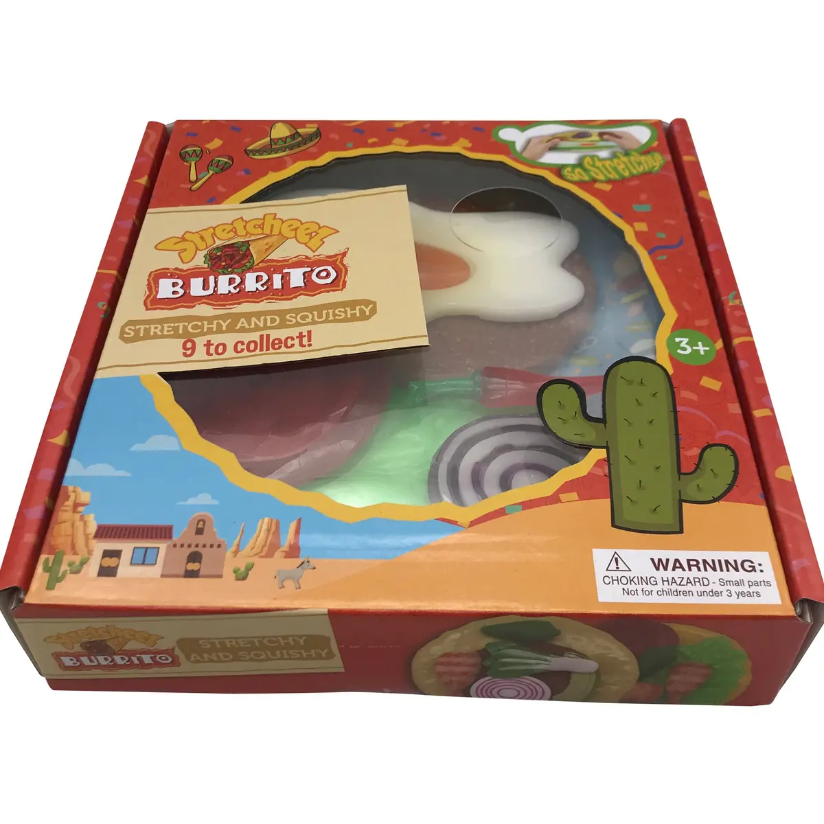 Stretcheez Burrito - Surprise Toppings Stretchy Toy Food Set, Roleplay Age 3+ 1