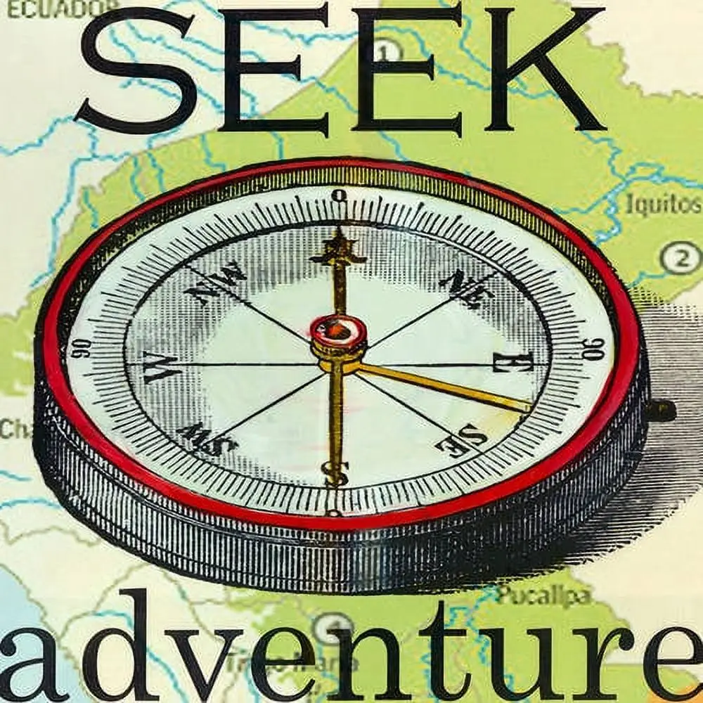 Oopsy Daisys Seek Adventure Colorful Compass Canvas Wall Art 1