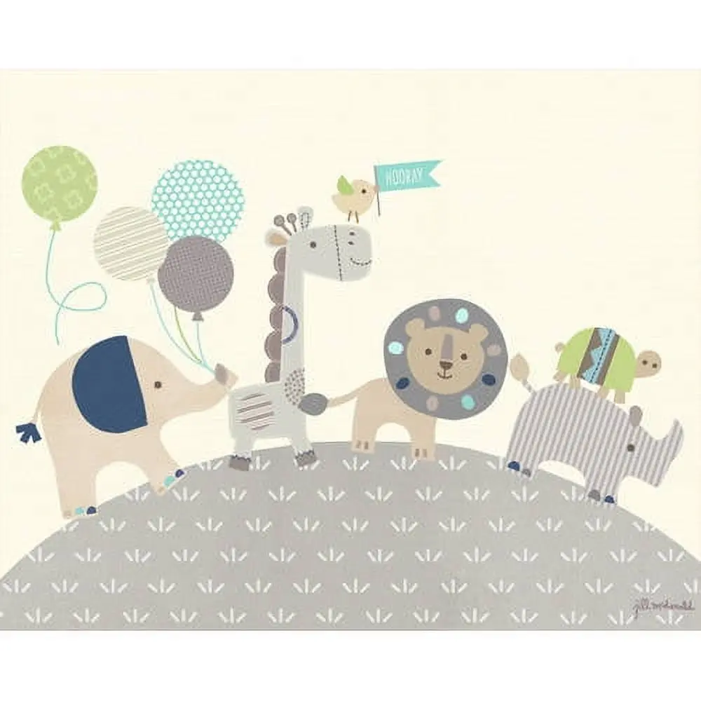 Oopsy Daisy Animal Parade By Jill Mcdonald Canvas Wall Art 1