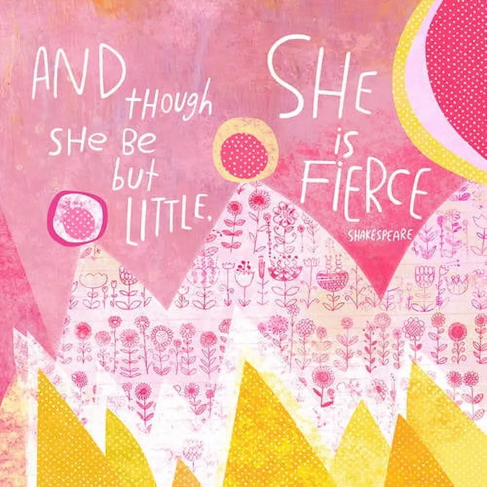 Oopsy Daisy's She Is Fierce Canvas Wall Art, 18X18 1