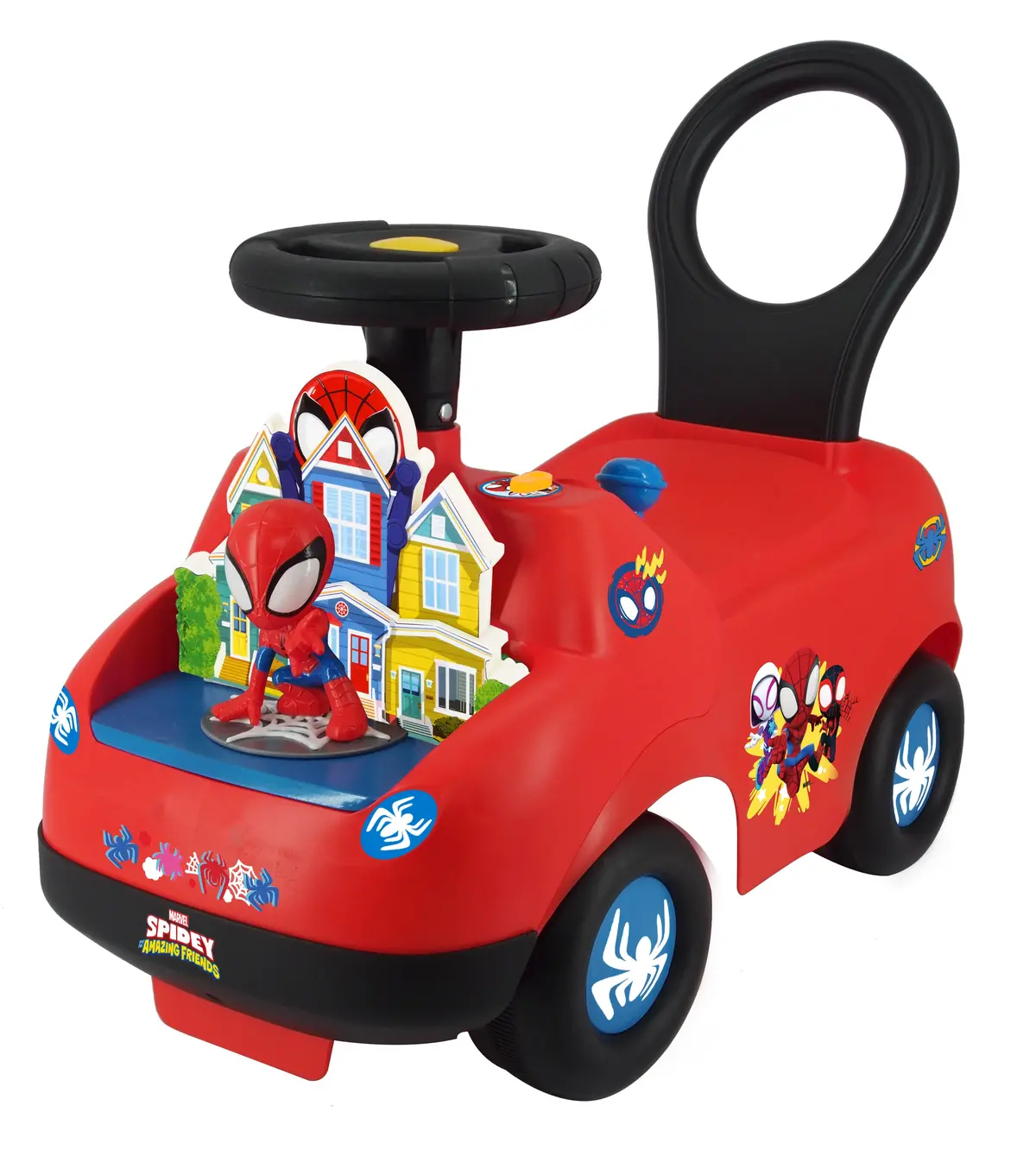 Kiddieland Lights N' Sounds Spidey Adventure Ride-On - Large 1