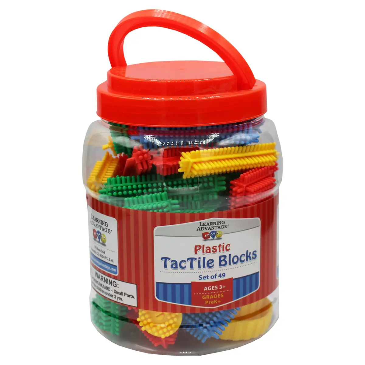 Learning Advantage Tactile Blocks - Sensory Development Set Of 49 1