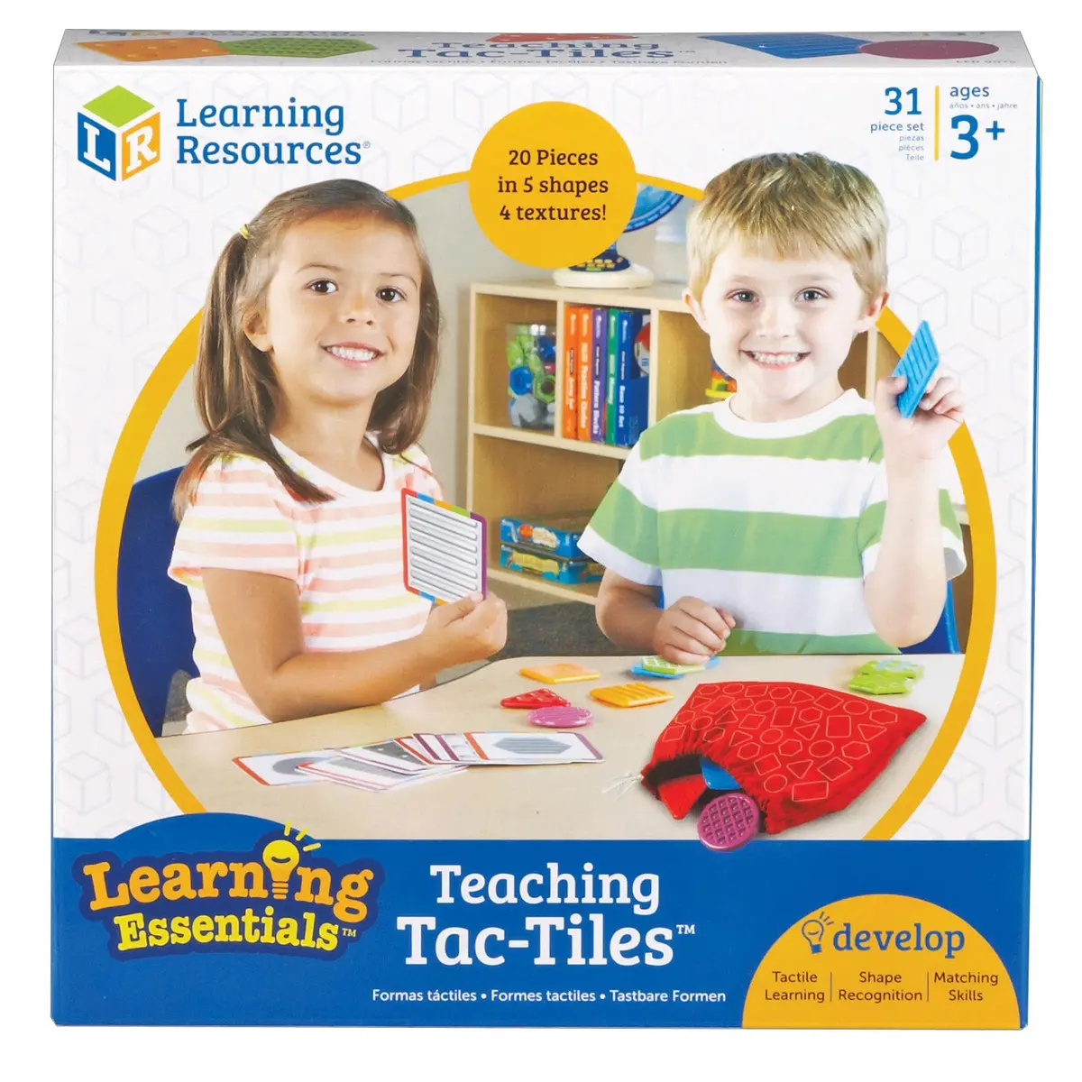 Learning Resources Teaching Tac-Tiles - Sensory Shape Matching Game 2