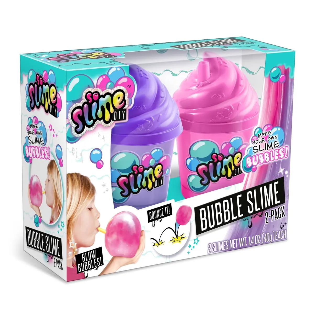 So Slime Diy Bubble Slime Kit - Dual Color Fun Pack 1