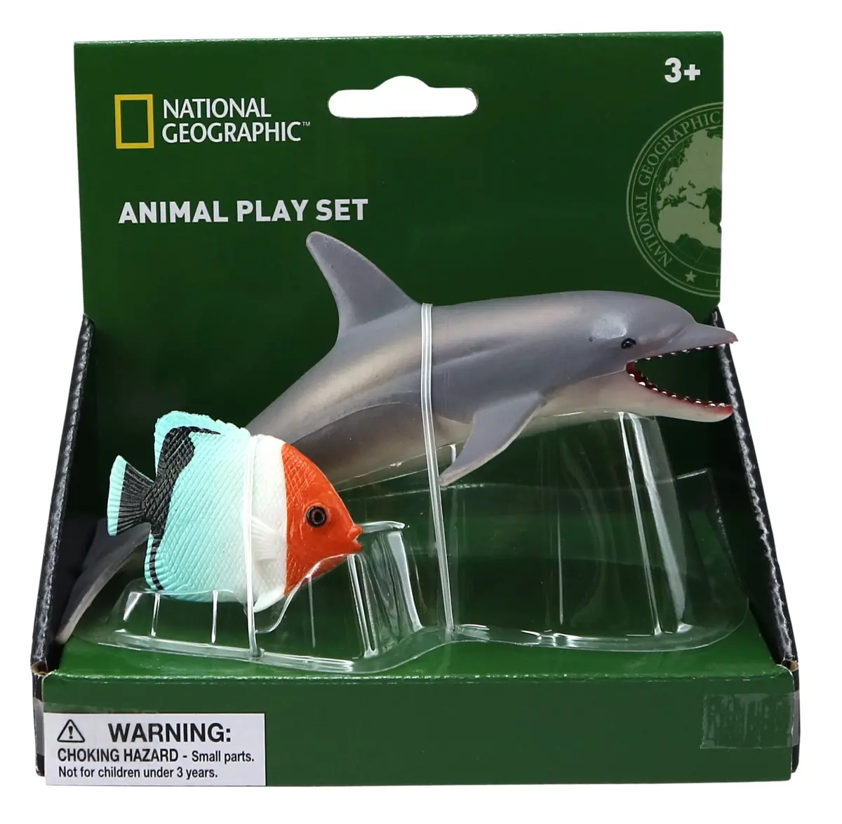 National Geographic Ocean Wonders: Dolphin And Coral Fish Collectible Figurines 1
