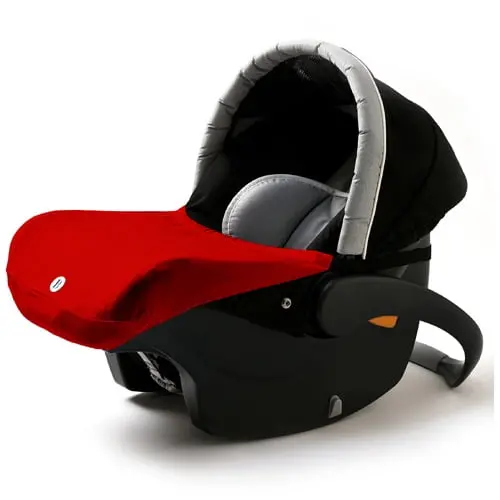 Imagine Baby The Shell - Vibrant Red Weather-Protective Baby Cover 1